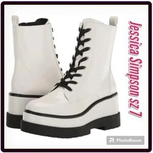 Jessica Simpson Imelda Platform Combat Boot - new in box - 7 ($180)